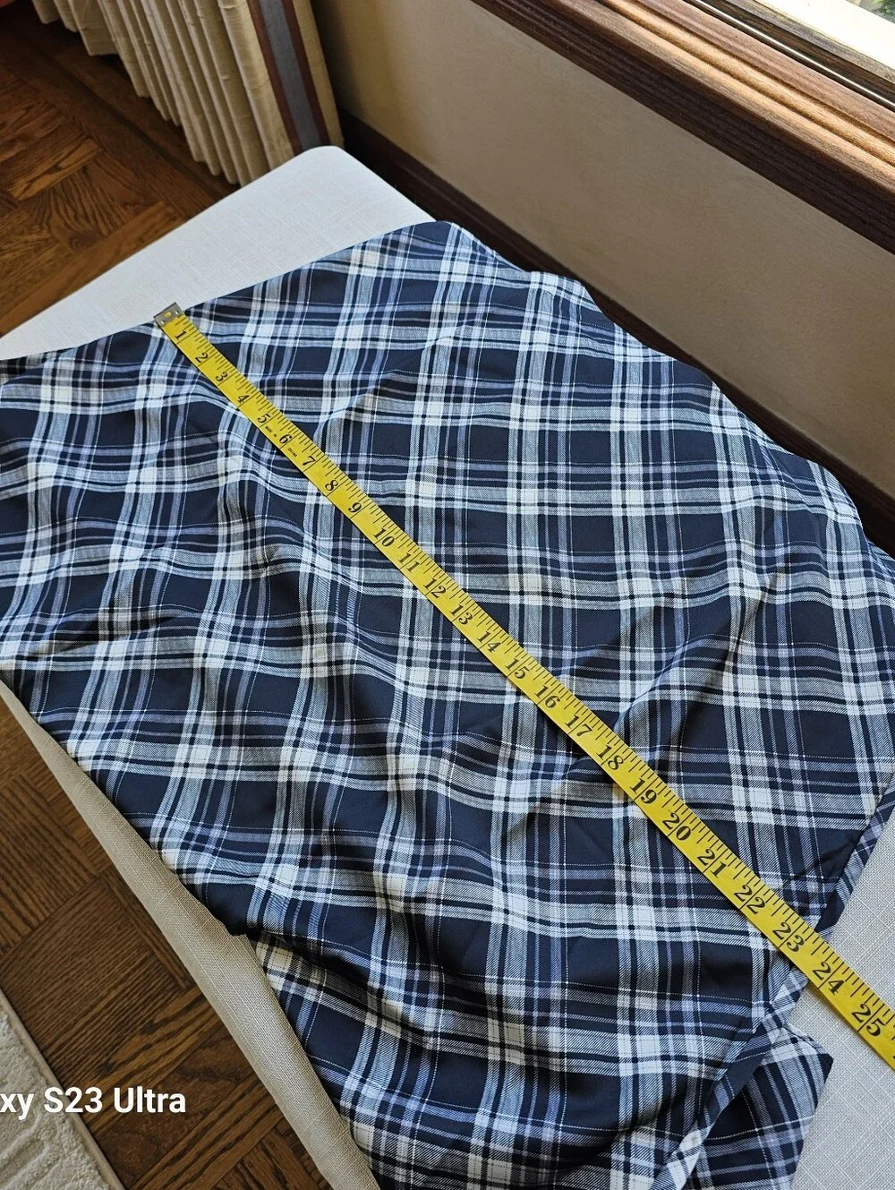 New! J. Crew Sz L Gwyneth Slip Skirt Black White Friday Plaid Check Bottom NWT